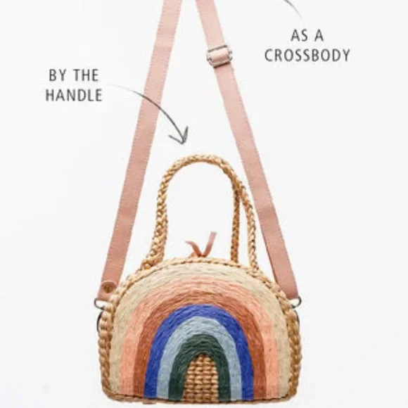 SEAANDGRASS kids woven bagpack. Nwt